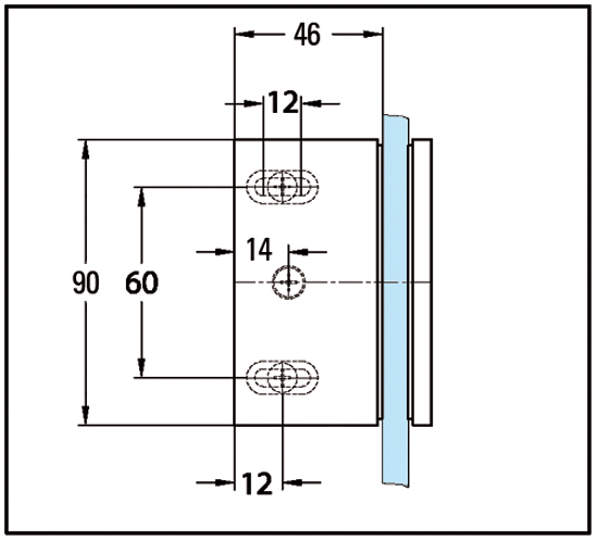 Коннектор Madrid стекло/стена 90°, хромированный глянцевый ВО 5215433 — изображение 3