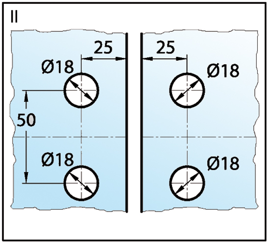 Петля Madrid стекло/стекло 180° внутрь или наружу, шлифованная нержавеющая сталь ВB 5215432S — изображение 6