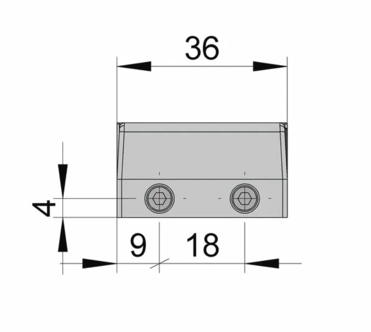 MasterTrack ST напольная направляющая для раздвижной двери, анодированный алюминий BO 5700056 — изображение 3