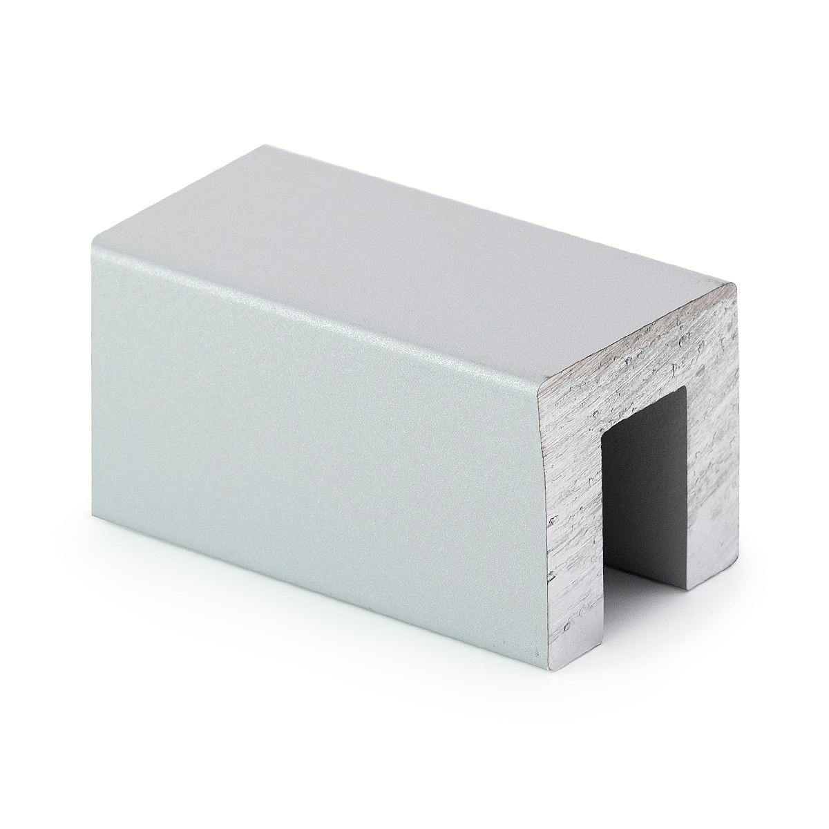 Поручень алюминиевый для стекла 12мм L=3000мм, 30х30 мм Цвет алюмин. сырой BB 6753000